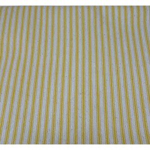 Yellow Striped Canvas Fabric 1/2 yard 42" DIY Projects